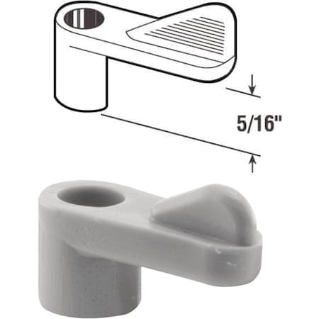 Prime-Line 5/16 In. Gray Swivel Plastic Screen Clips with Screws, 12PK PL7741